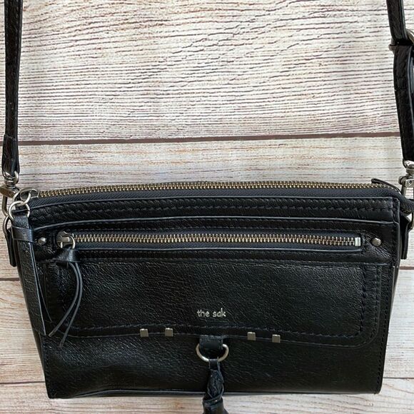 THE SAK LEUCADIA CROSSBODY IN BLACK LEATHER - Picture 6 of 8